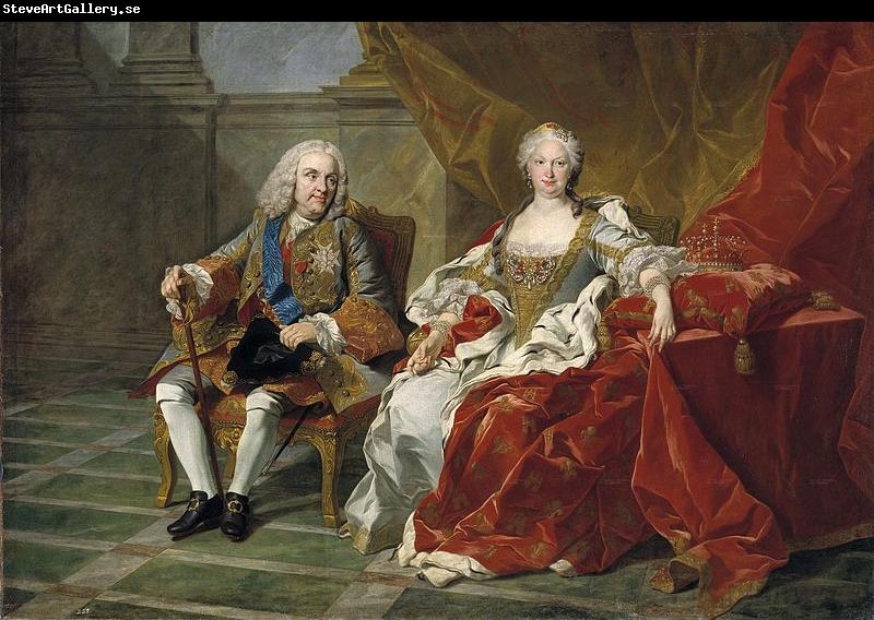 Jean Baptiste van Loo Retrato de Felipe V e Isabel Farnesio